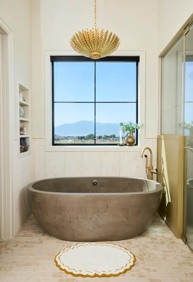 Modern bathroom renovation by Redline Construction in Northern Utah