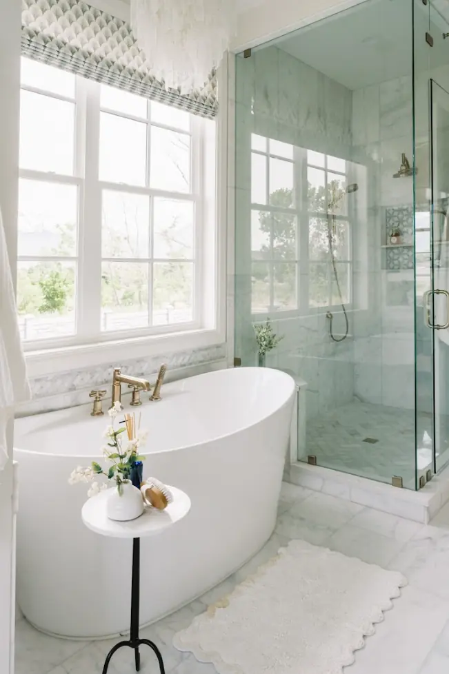 Luxury bathtub installation by Northern Utah plumber