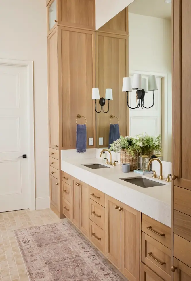 His and hers bathroom vanity plumbing in Northern Utah